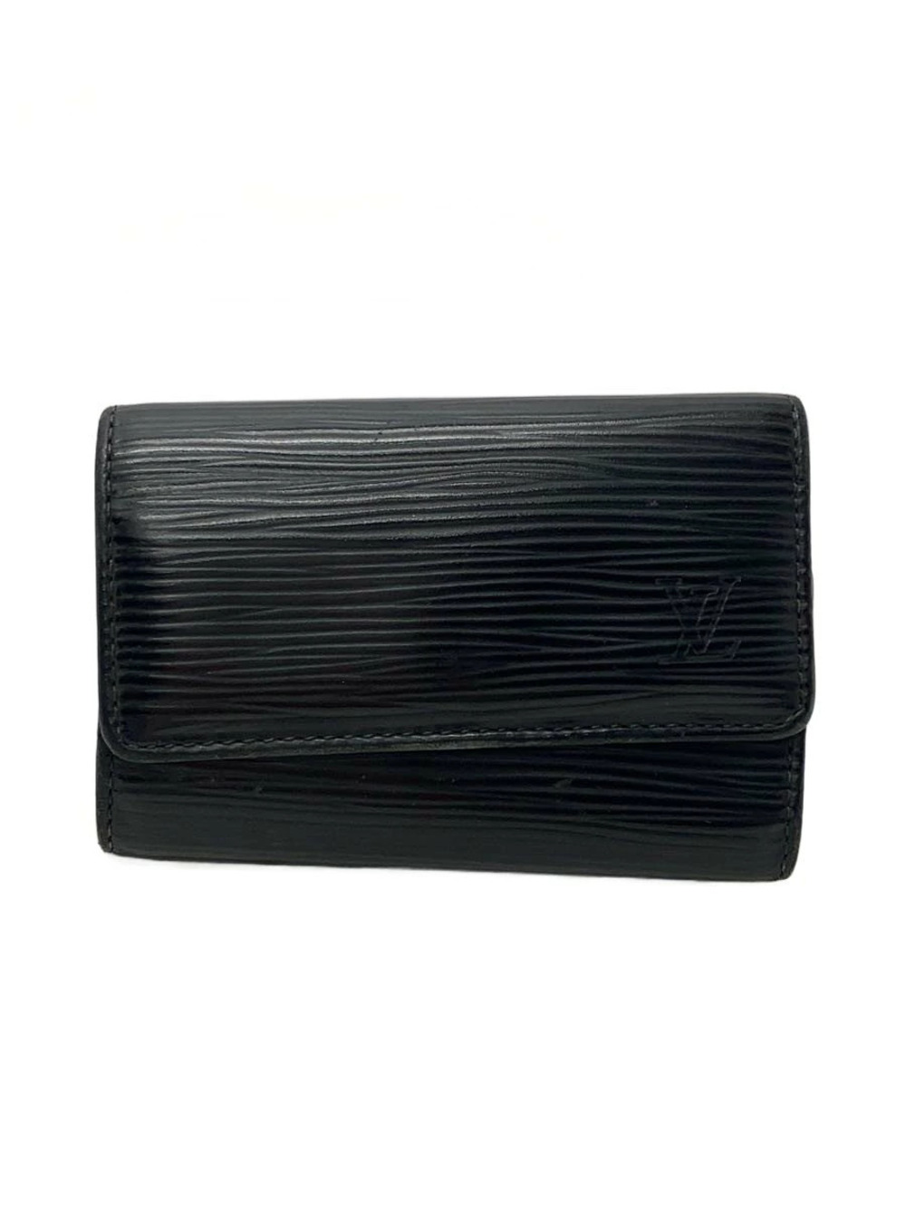 LOUIS VUITTON Multicles Leather Black Solid